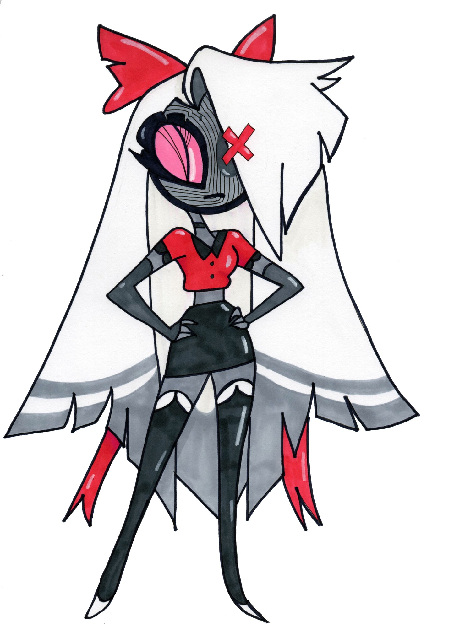 Hazbin Hotel Vaggie 8x10 art print by Harth Creations Hannah Arthur