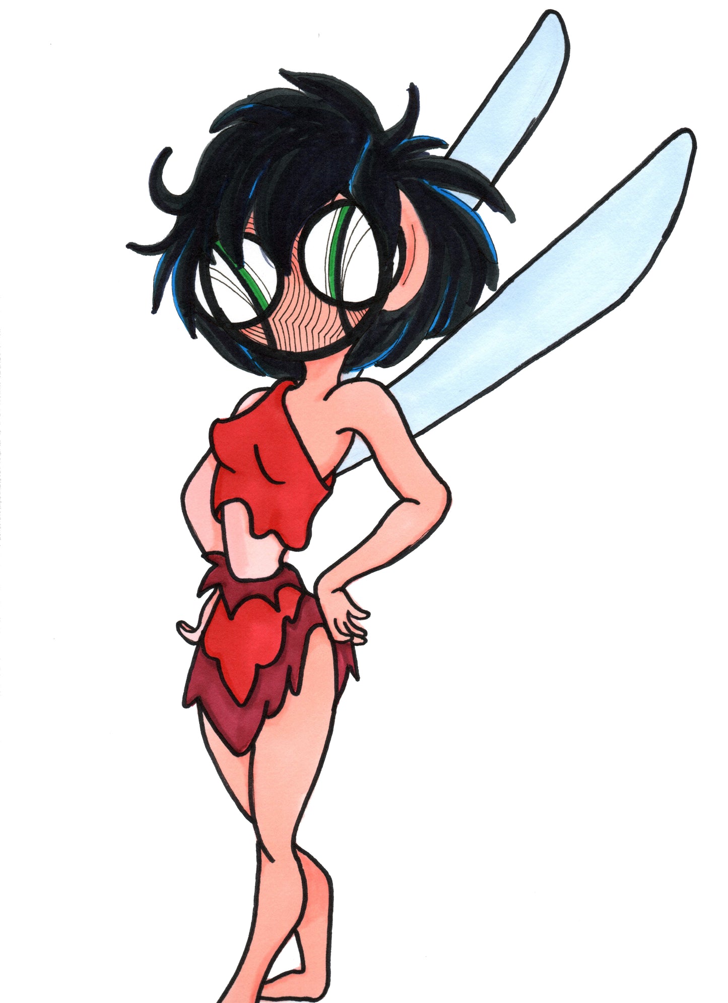 Ferngully Fairy Crysta 9x12 Art print by Hannah Arthur Harth Creations