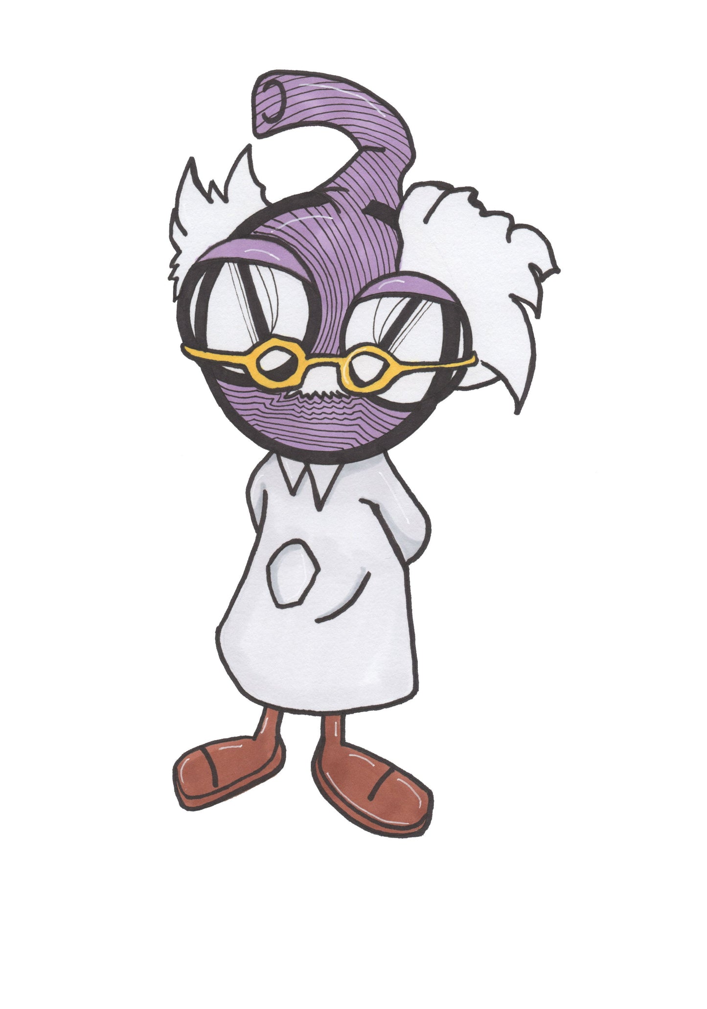 The snorks Dr Gallio art print by hannah arthur