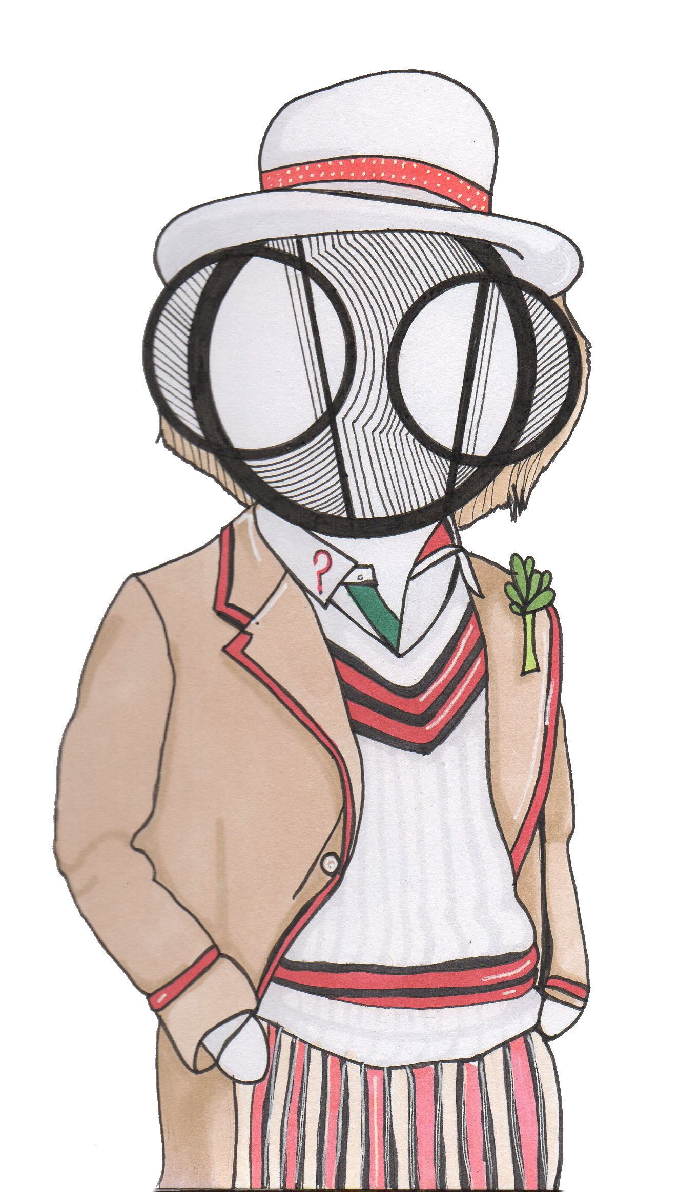 Doctor Who 5th Dr. Peter Davison art print by hannah arthur