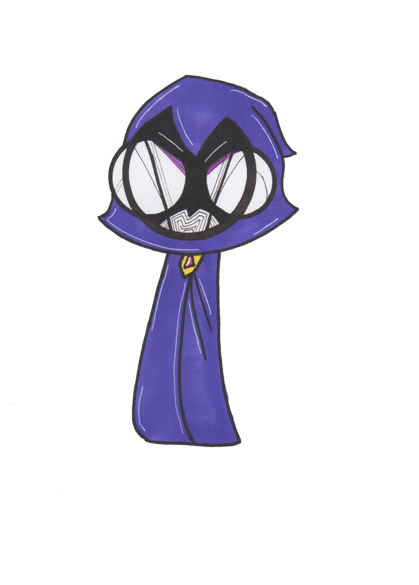 Teen Titans Go Raven art Print by Hannah Arthur