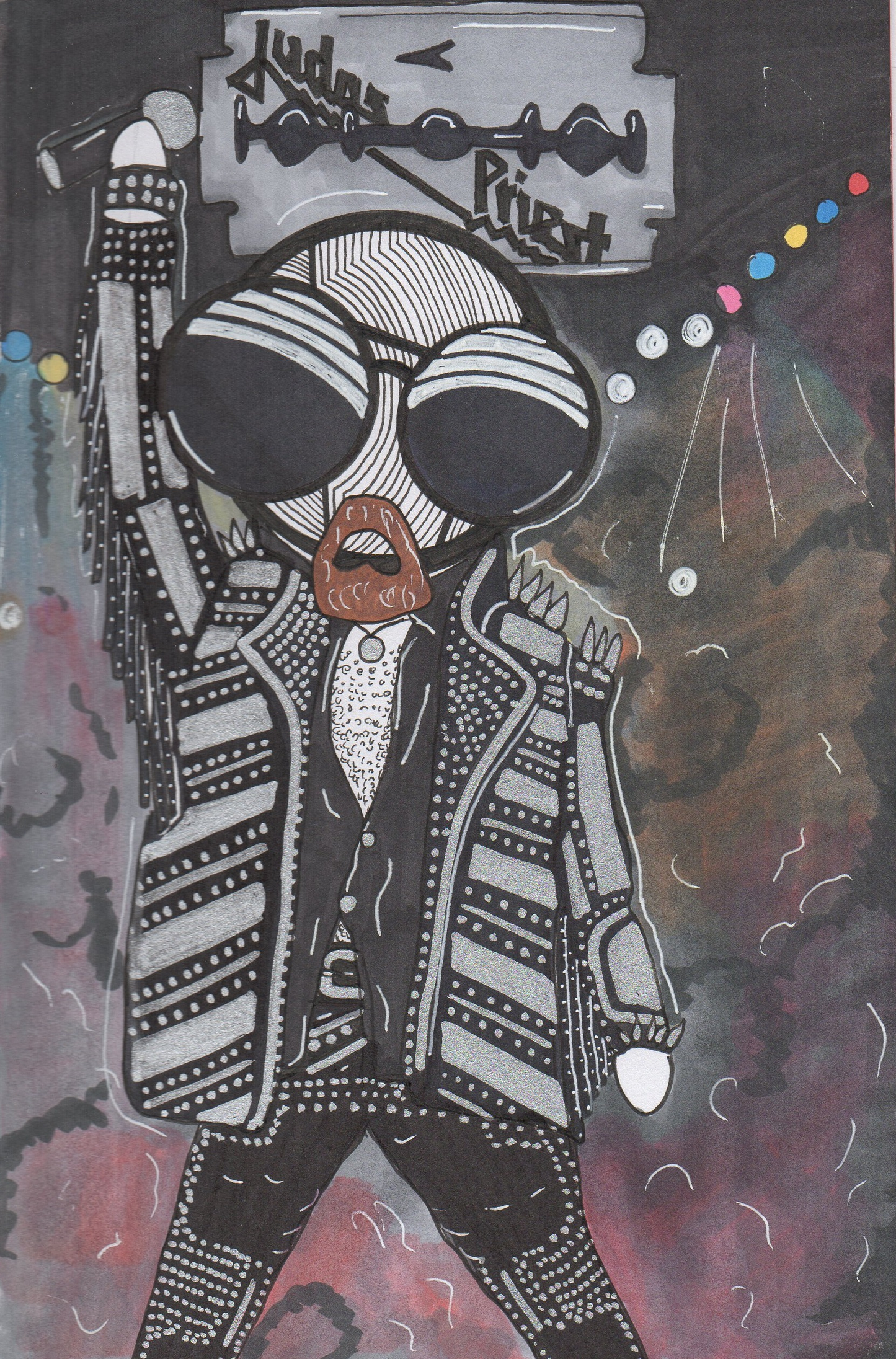 Judas Priest Rob Halford art print by hannah arthur