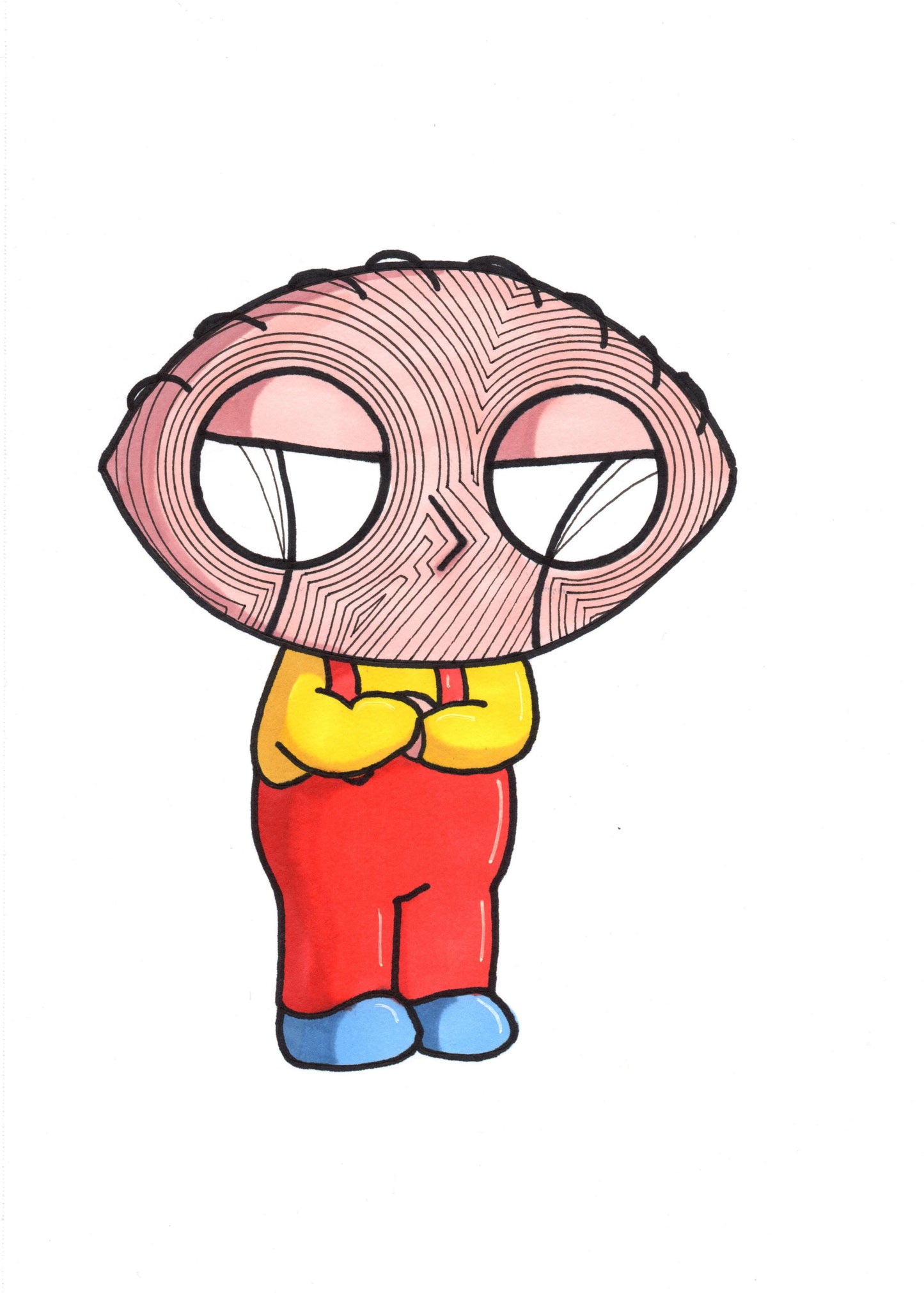 Family Guy Stewie Griffin 8x10 art print by Hannah Arthur Harth Creations