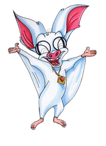 Anastasia princess movie Bat Bartok 9x12 full color art print by Hannah Arthur Harth Creations