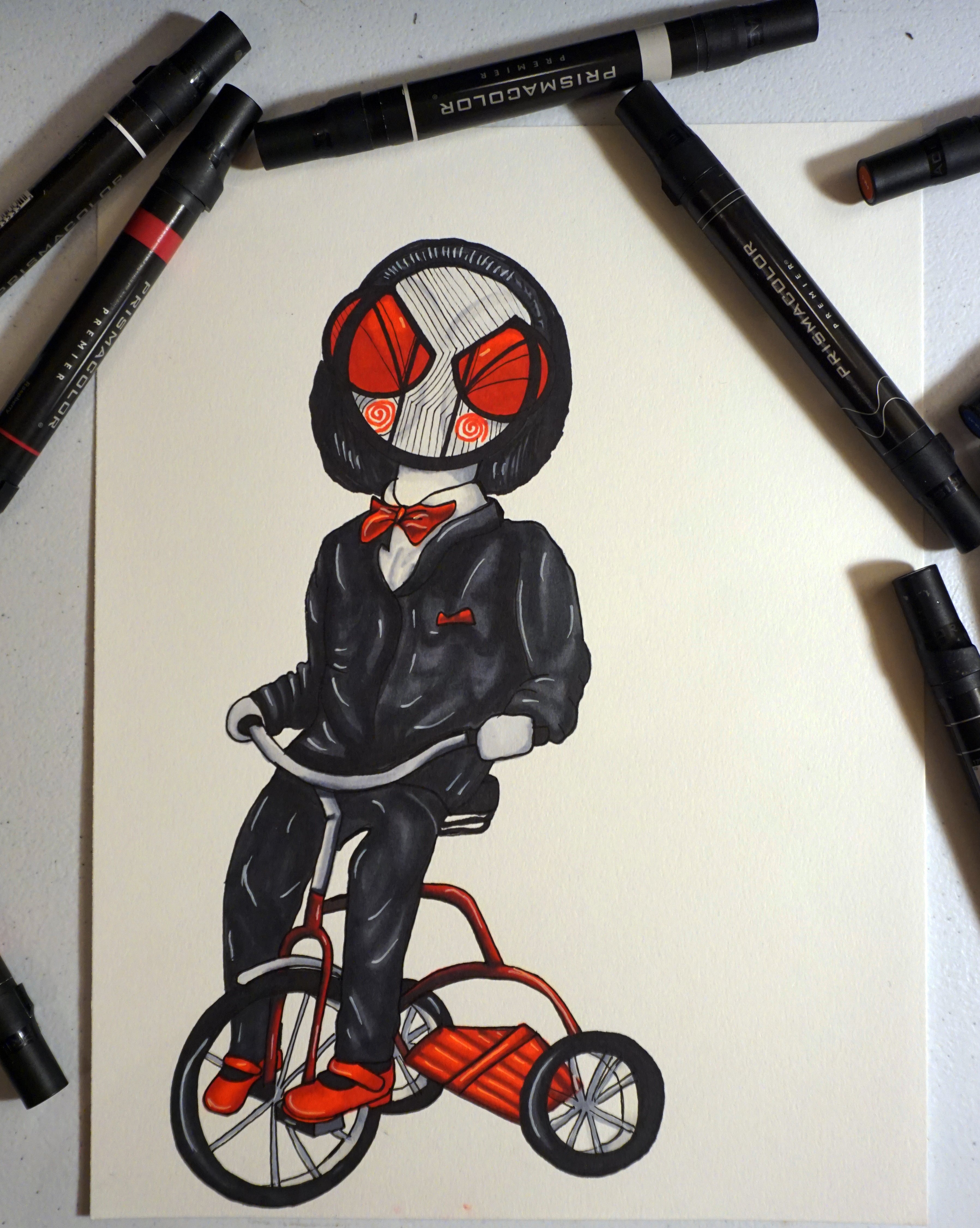 Saw Billy the Puppet Original Character 8x10 art print by Harth Creations Hannah Arthur