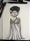 Bride of Frankenstein 8x10 drawing by hannah arthur 