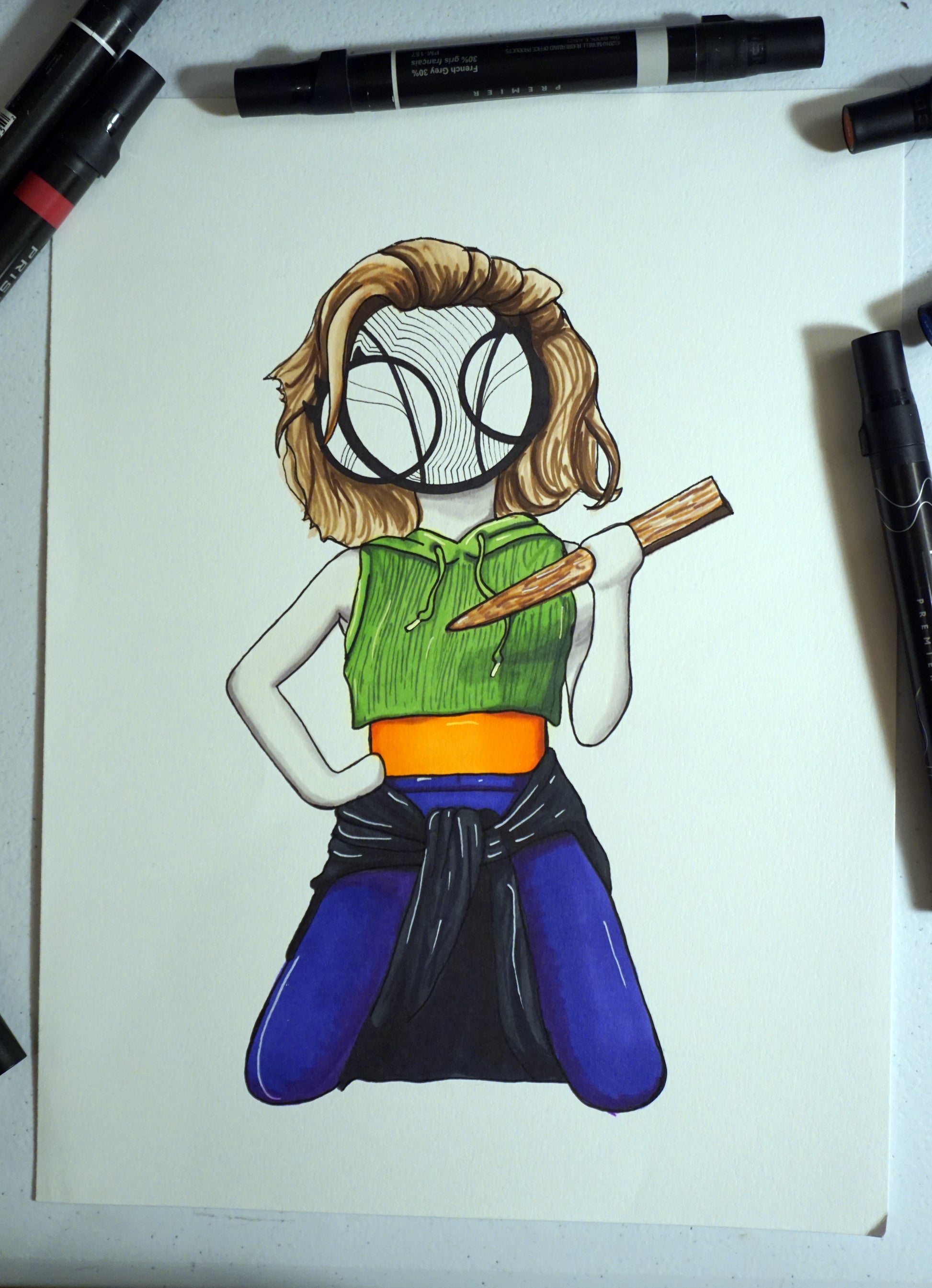 90s Buffy the Vampire Slayer Horror Original 8x10 Art Print by Harth Creations Hannah Arthur