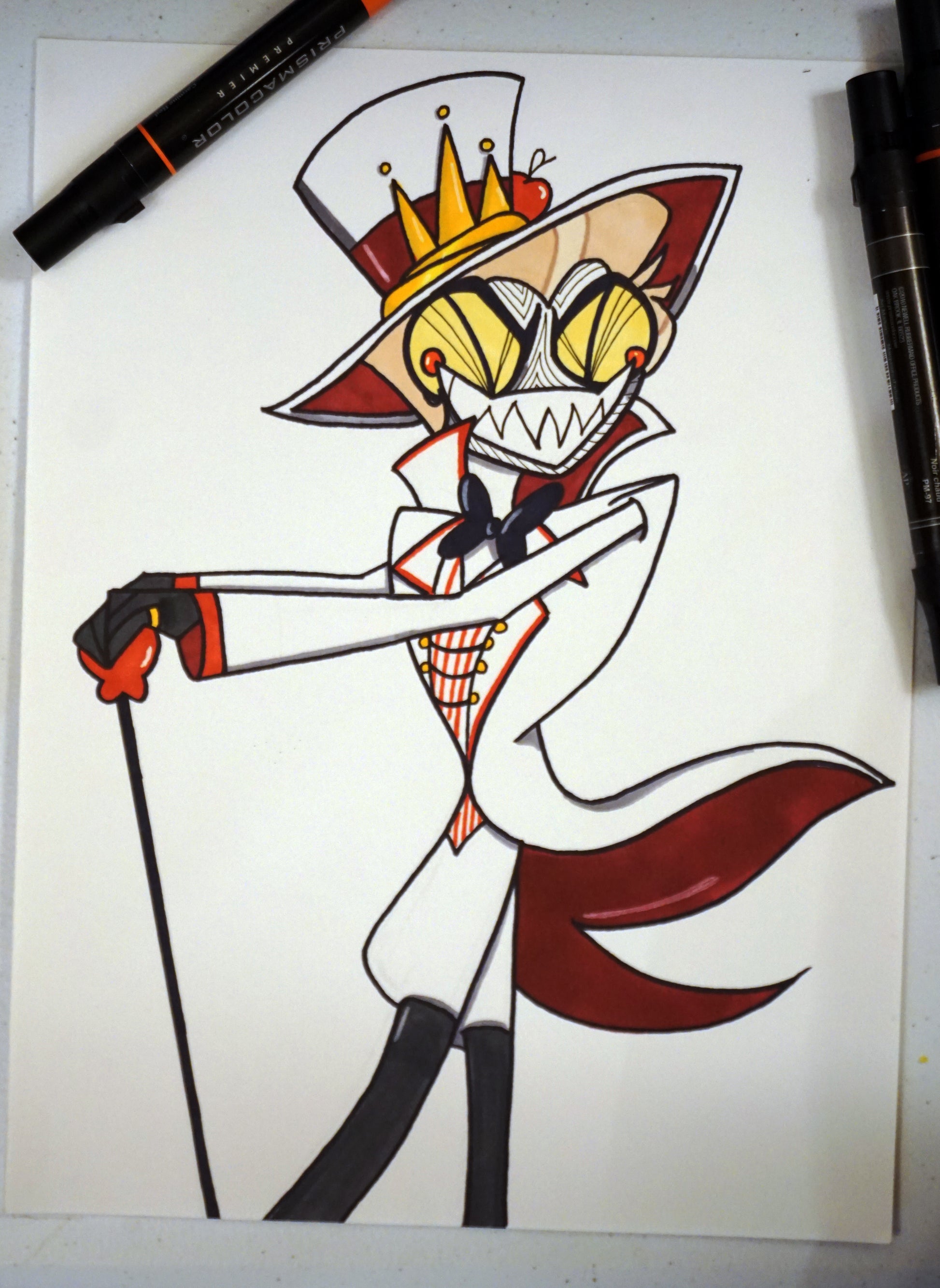 Hazbin Hotel Lucifer Morningstar 8x10 art print by Harth Creations Hannah Arthur