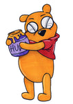 8x10 winnie the pooh pooh bear art print with honey jar