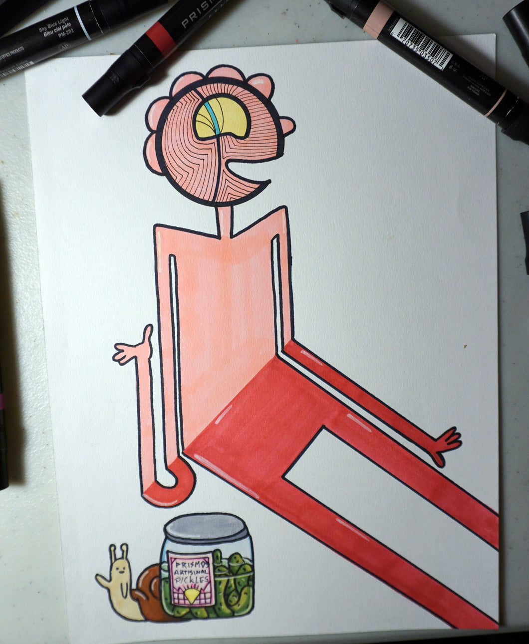 Adventure Time Prismo & pickles character full color 9x12 art print by Hannah Arthur Harth Creations