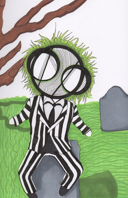 Beetlejuice art print by Hannah Arthur