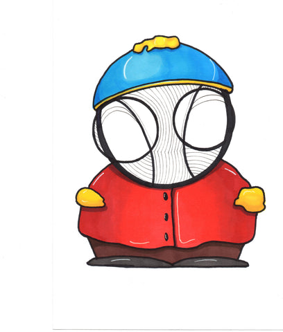 South Park Eric Cartman 8x10 art print by Hannah Arthur Harth Creations