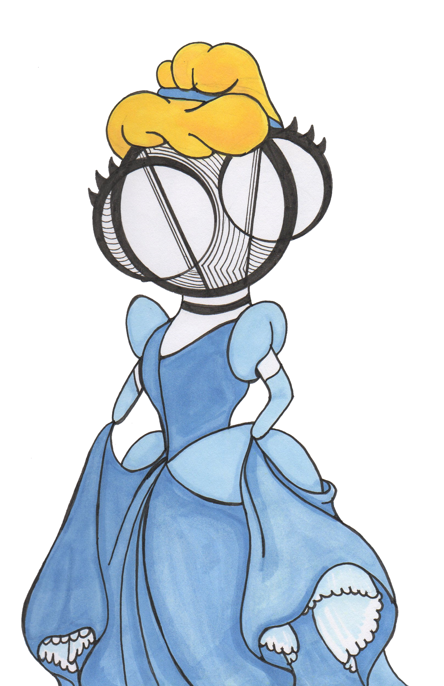 Princess Cinderella art print by hannah arthur