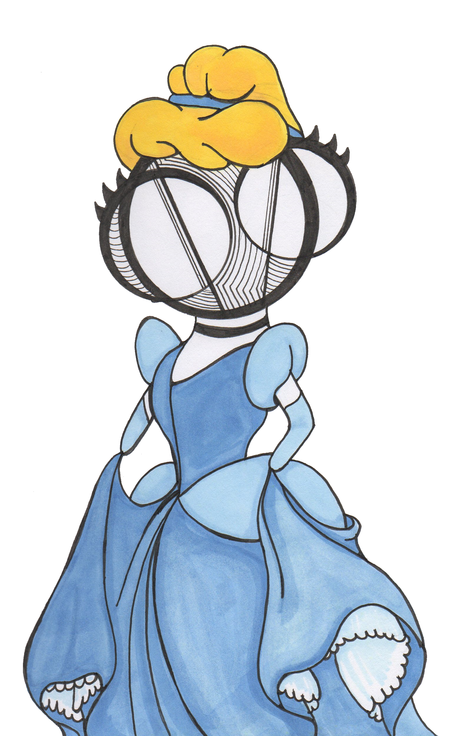 Princess Cinderella art print by hannah arthur