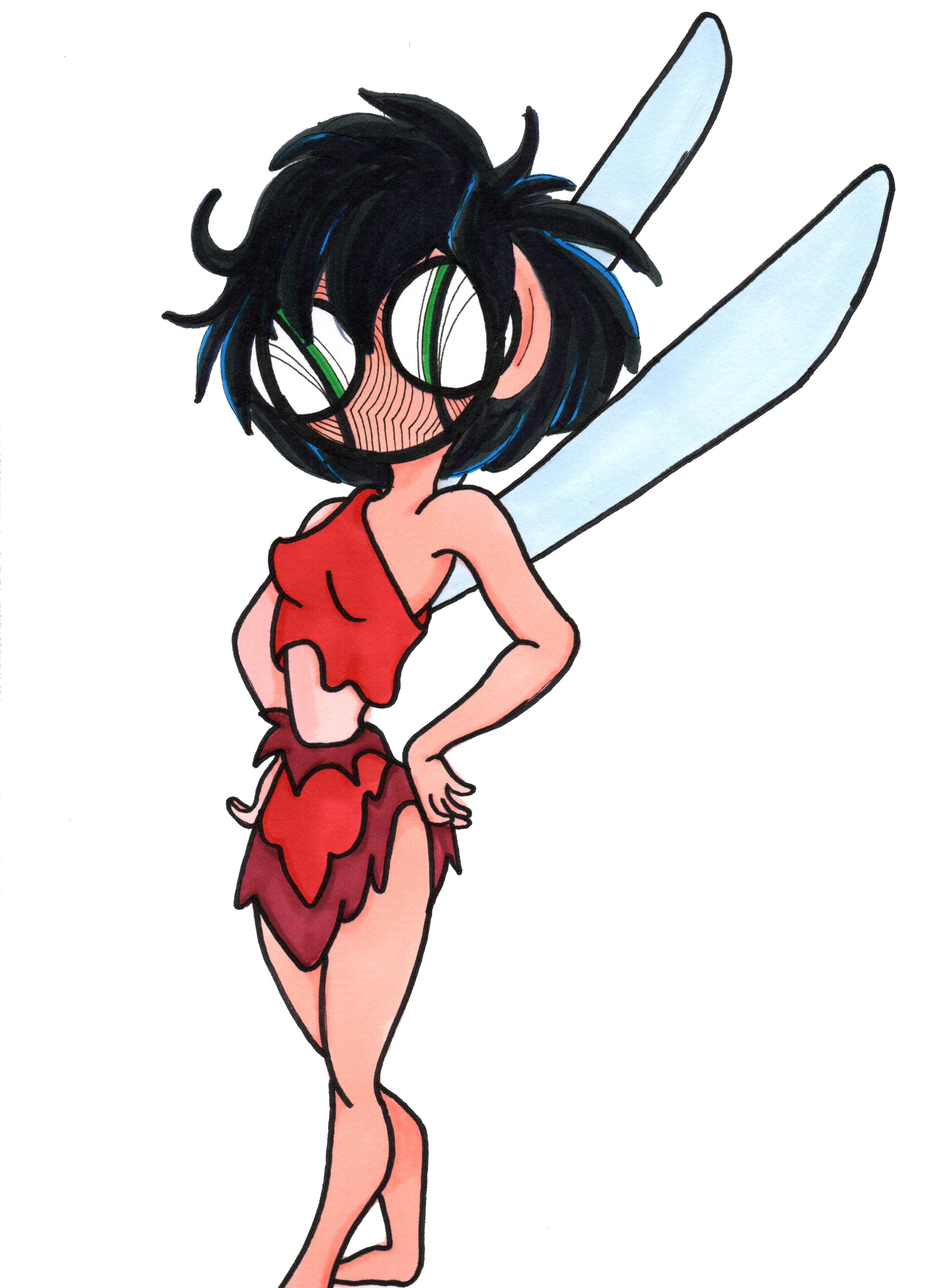 Ferngully Fairy Crysta 9x12 Art print by Hannah Arthur Harth Creations
