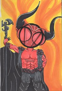 Legend Tim Curry Darkness art print by hannah arthur