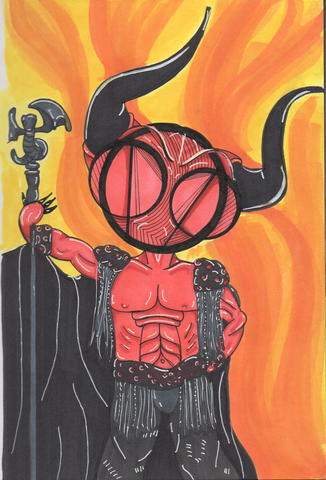 Legend Tim Curry Darkness art print by hannah arthur