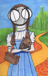 Wizard of Oz Dorothy gale art print by hannah arthur