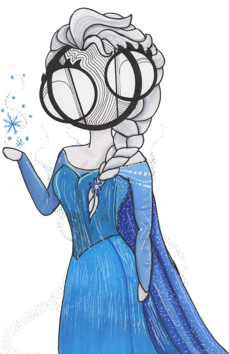 Frozen Elsa of Arendelle art print by hannah arthur