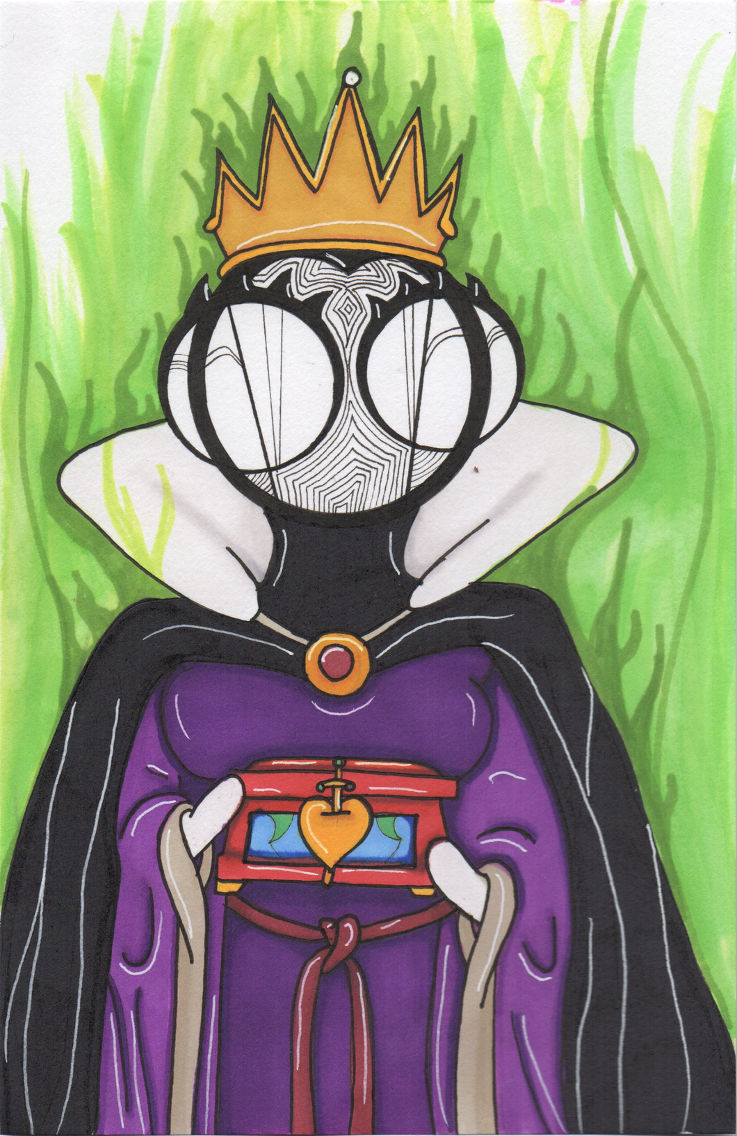 Snow White Evil Queen art print by hannah arthur