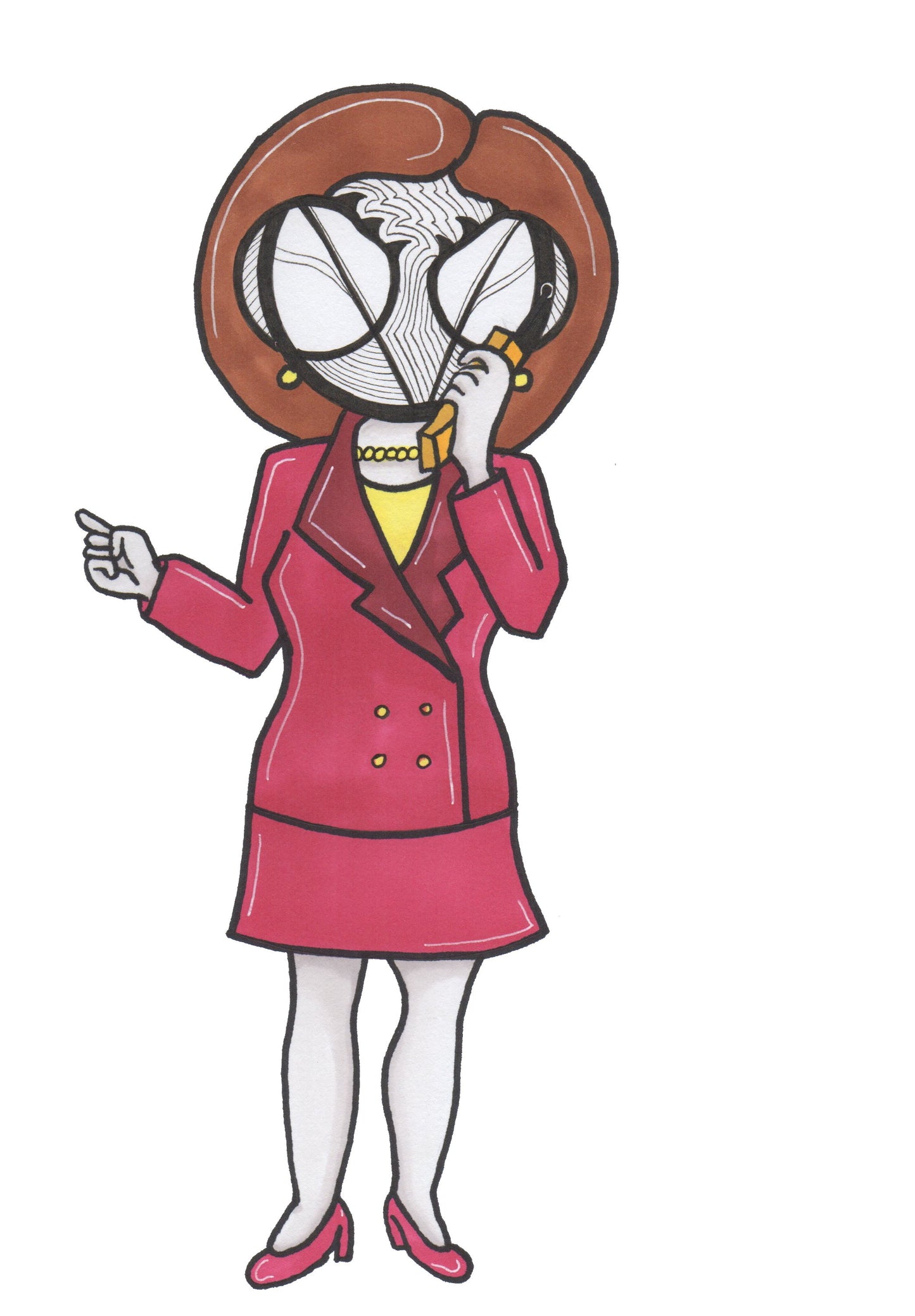 Daria Helen Morgendorffer art print by hannah arthur