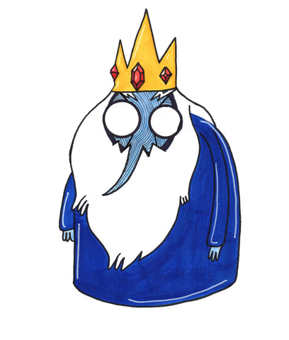 Adventure Time Ice King Art Print by Hannah Arthur