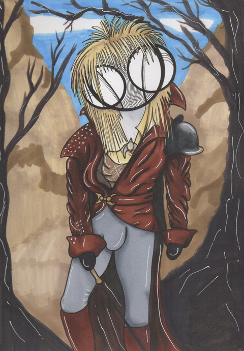 Labyrinth Goblin King David Bowie Jareth art print by hannah arthur