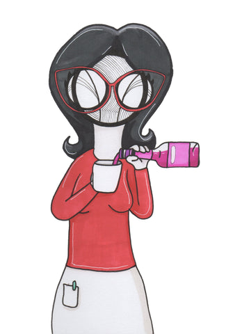 Bob's buger linda belcher art print by hannah arthur