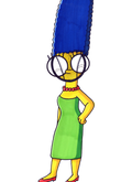 Marge Simpson 8x10 original art print by Harth Creations