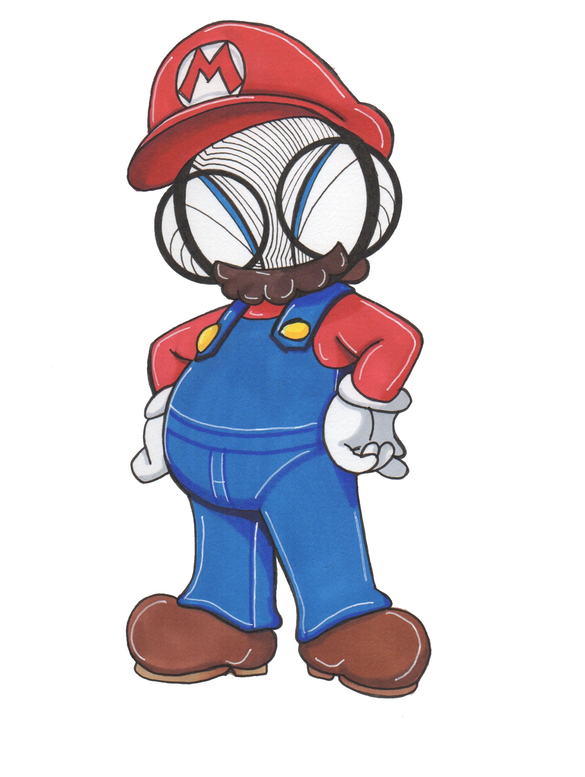 Ninetendo Super Mario Art Print by hannah arthur