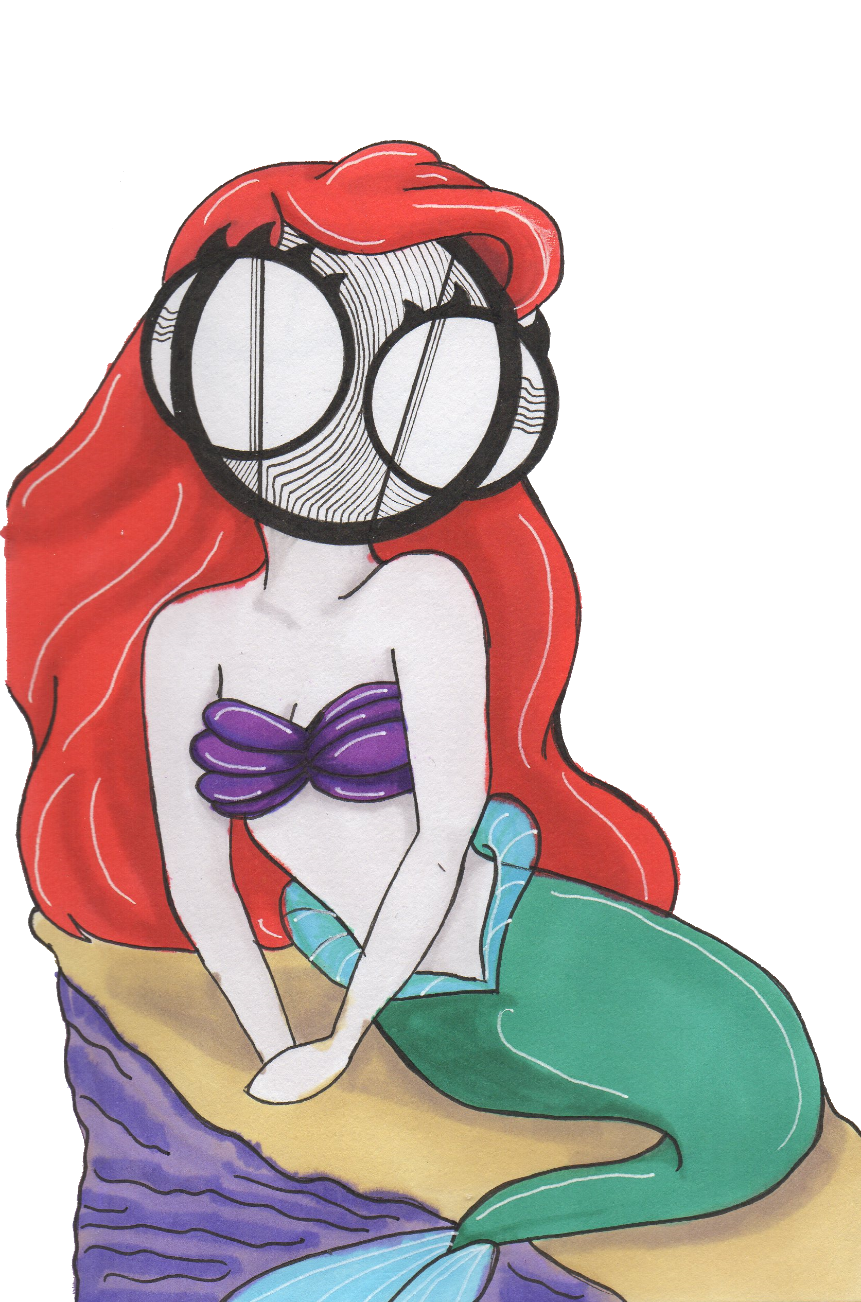 Little Mermaid Ariel art print