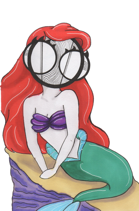 Little Mermaid Ariel art print