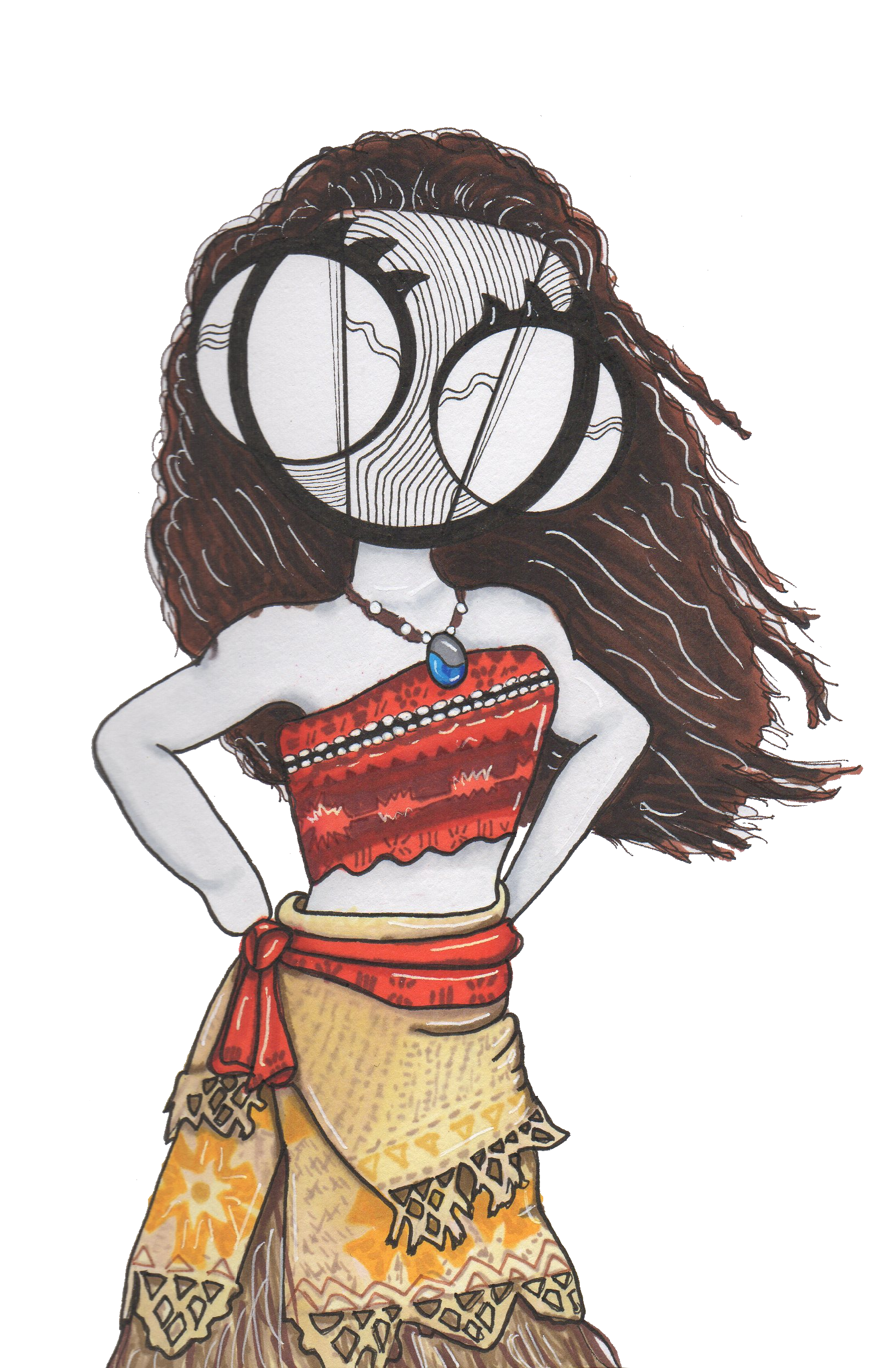 Moana Art print by hannah arthur