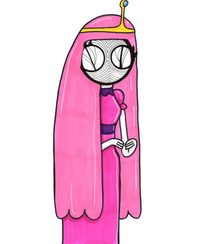 Adventure Time Princess Bubblegum art print by Hannah Arthur