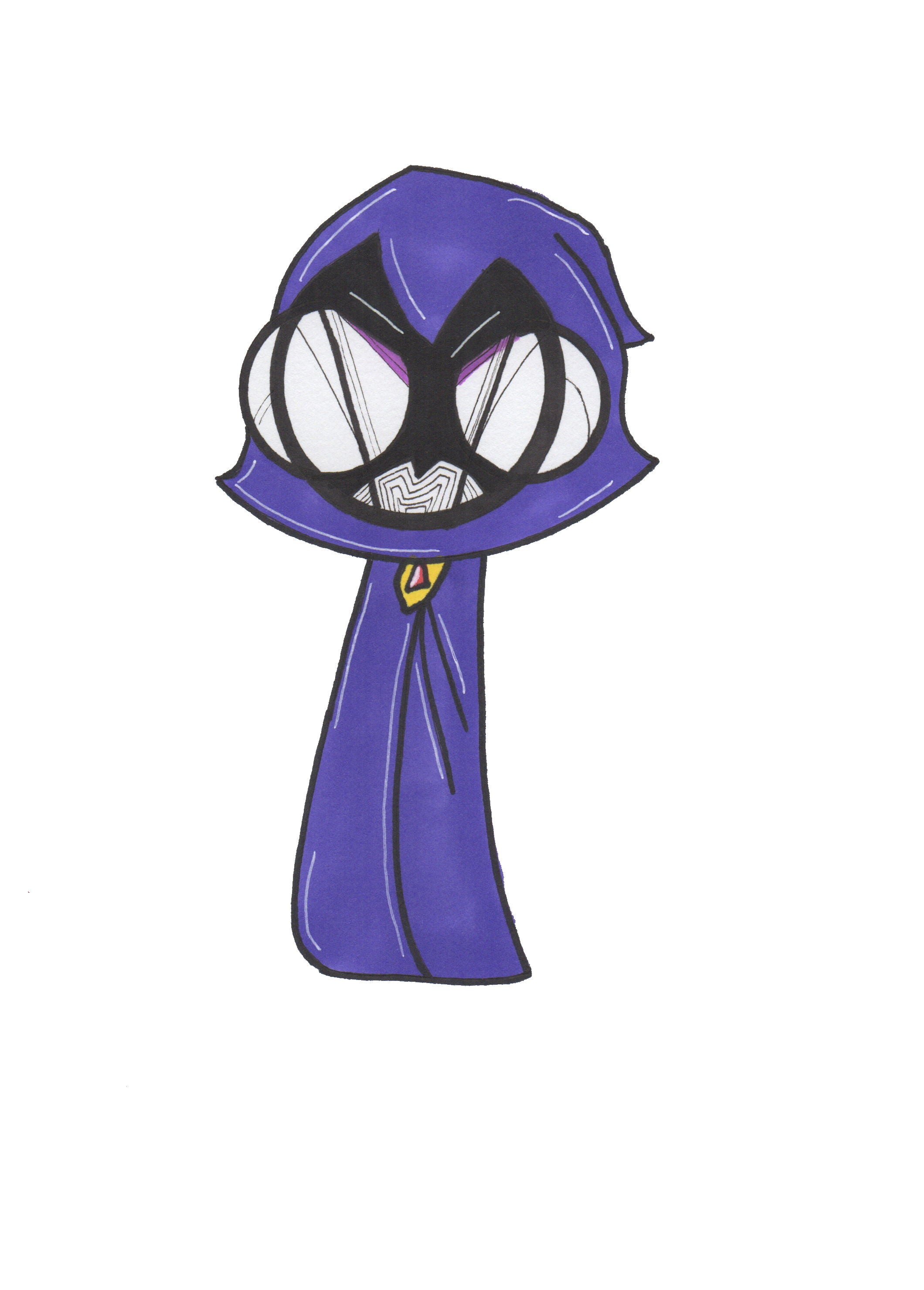 Teen Titans Go Raven art Print by Hannah Arthur