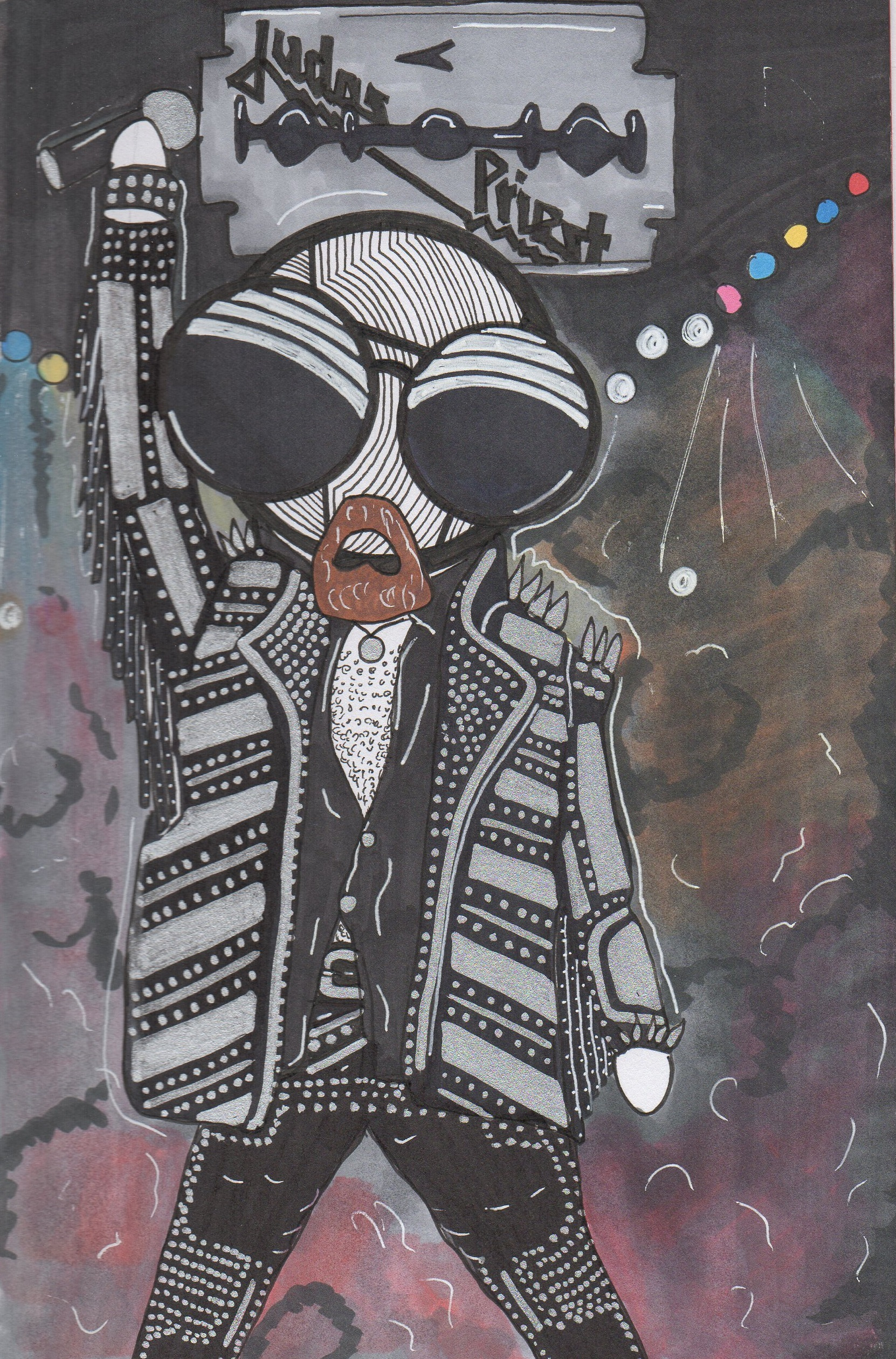 Judas Priest Rob Halford art print by hannah arthur