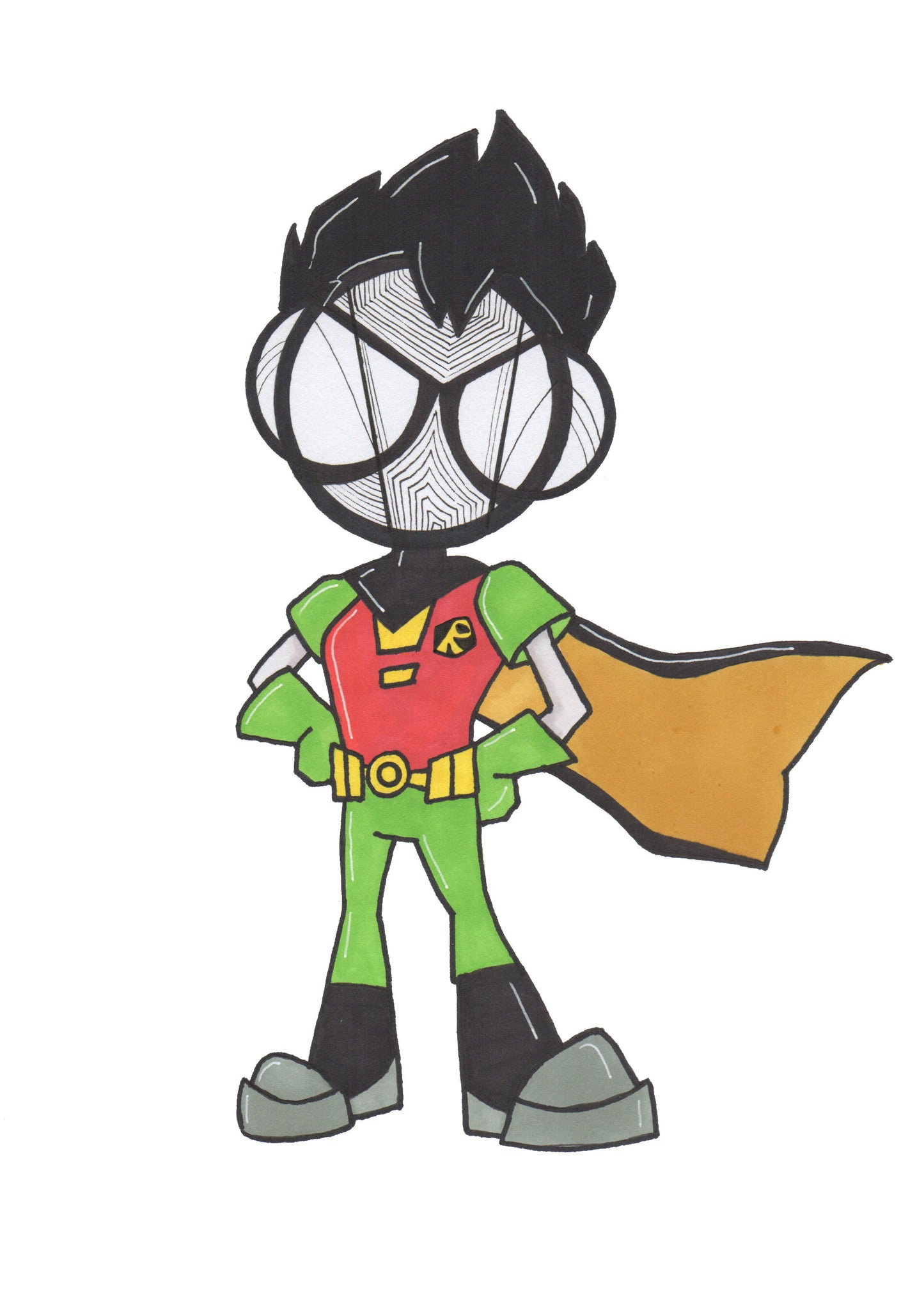 Teen Titans Go Robin art Print by Hannah Arthur