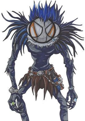 Death Note Shinigami Ryuk art print by hannah arthur