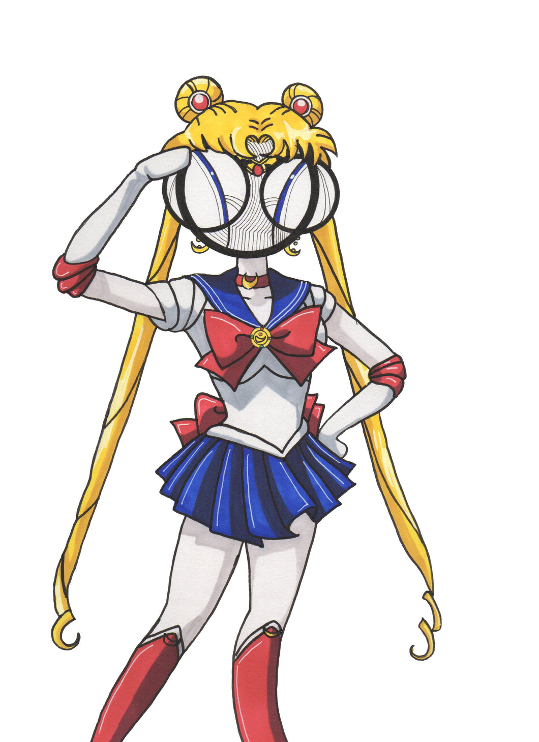 Sailor Moon art print by hannah arthur