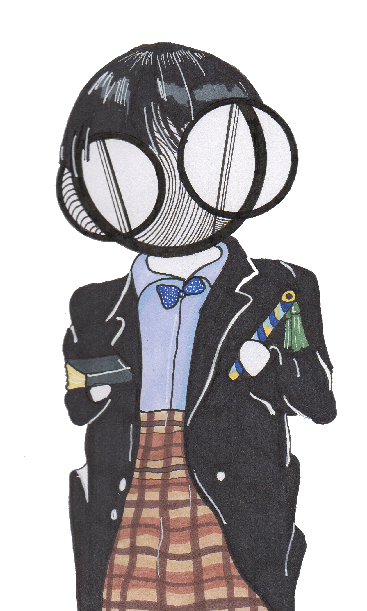 Doctor Who 2nd dr patrick troughton art print by hannah arthur