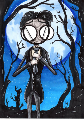 Corpse Bride Victor 8x10 original art print by Harth Creations
