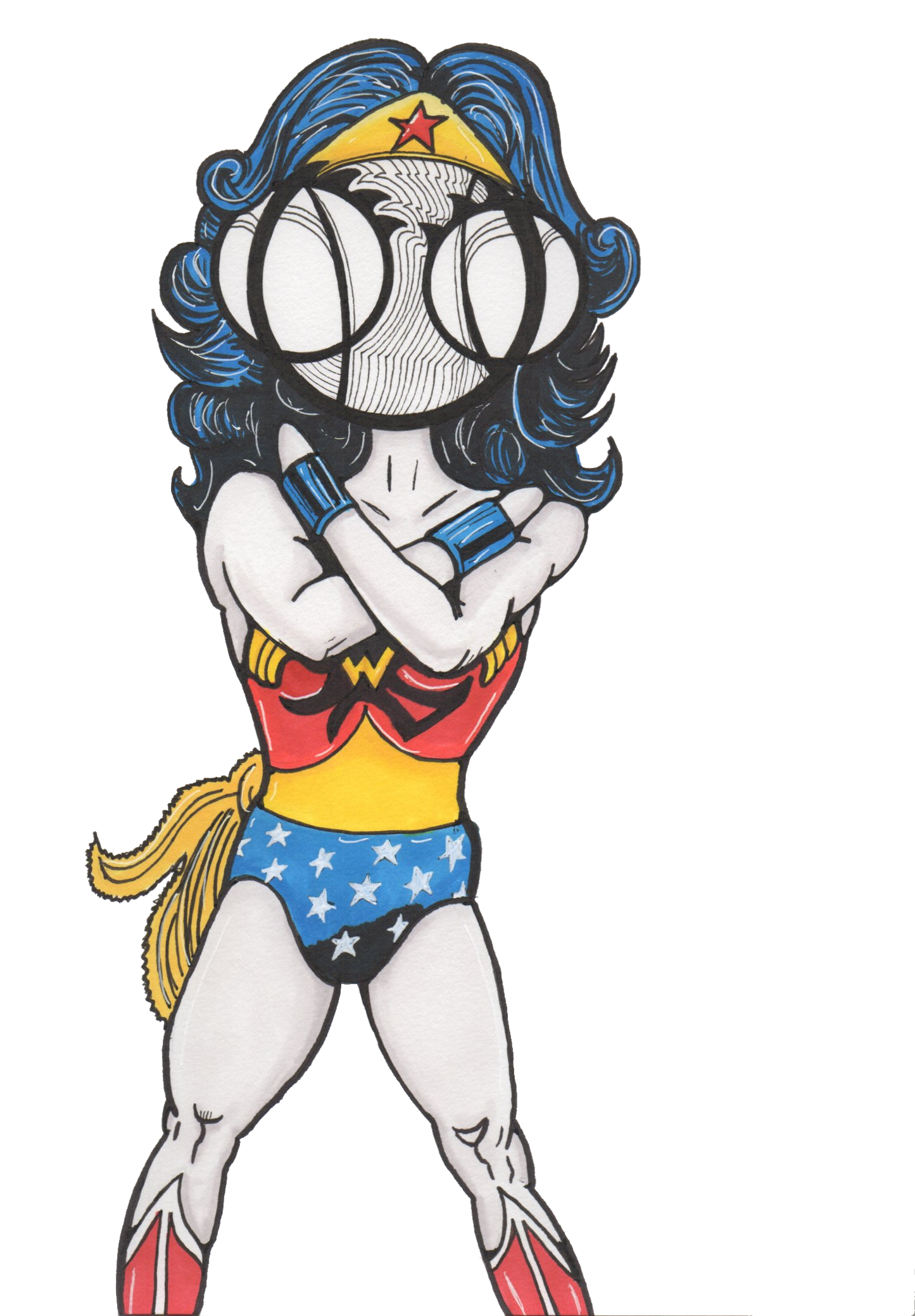 Wonder Woman Parody Print