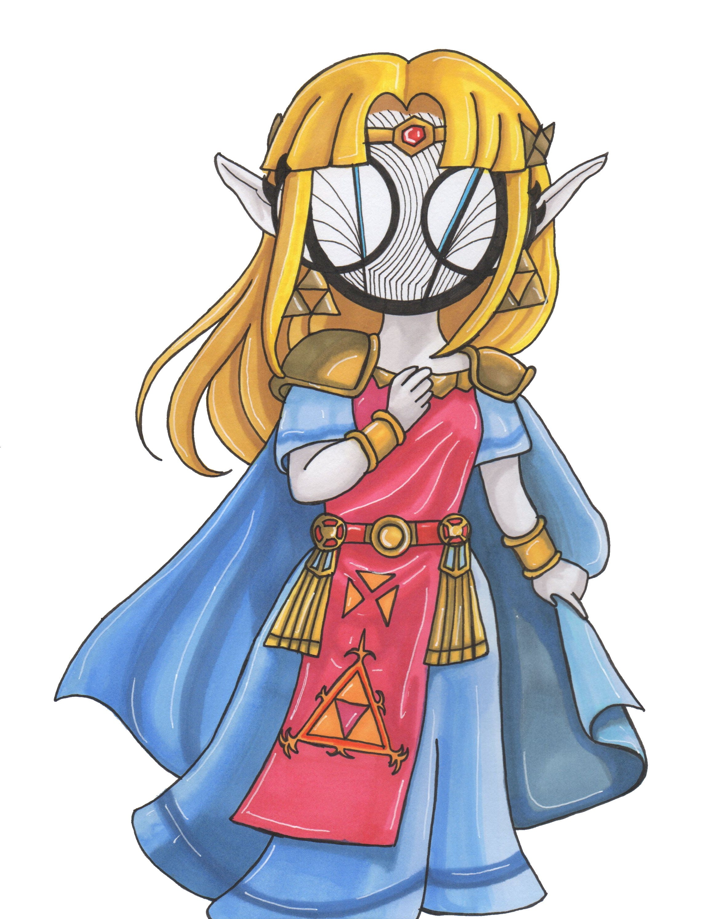 Legend of Zelda Princess Zelda art print by Hannah Arthur