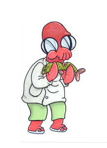 Futurama Zoidberg 8x10 original art print by Harth Creations