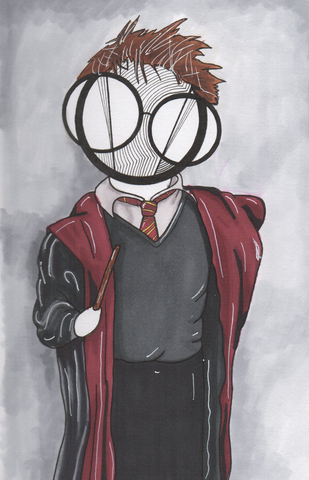Harry Potter art print by hannah arthur