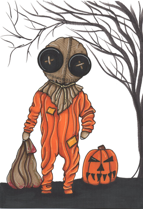 Trick R' Treat Sam Art Print by Hannah Arthur